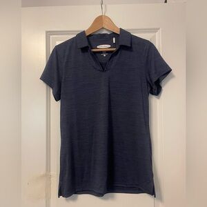 Pebble Beach Blue Fitted Polo